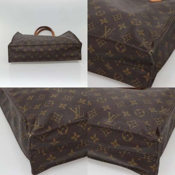 LOUIS VUITTON Monogram Sac Plat Hand Bag M51140 - Picture 10 of 12